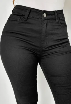 Amelie Black Stretch Push Up Skinny Jeans