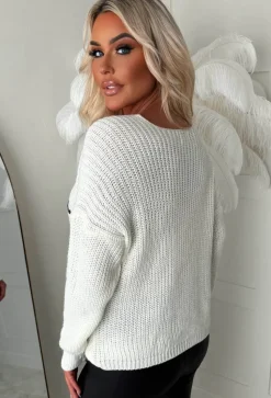 Francie Cream Ooh La La Knitted Jumper