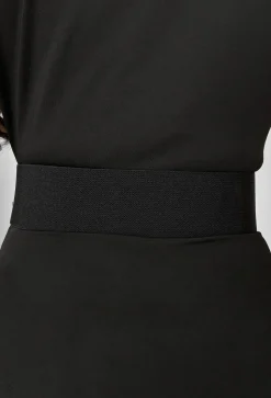 Glamorous Life Black Gold Buckle Elasticated Belt