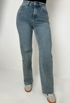 Sugar Daddy Light Wash Super Stretch Dad Fit Wide Leg Jeans